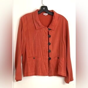 Habitat Clothes to live in Orange Long Sleeve Shirt S